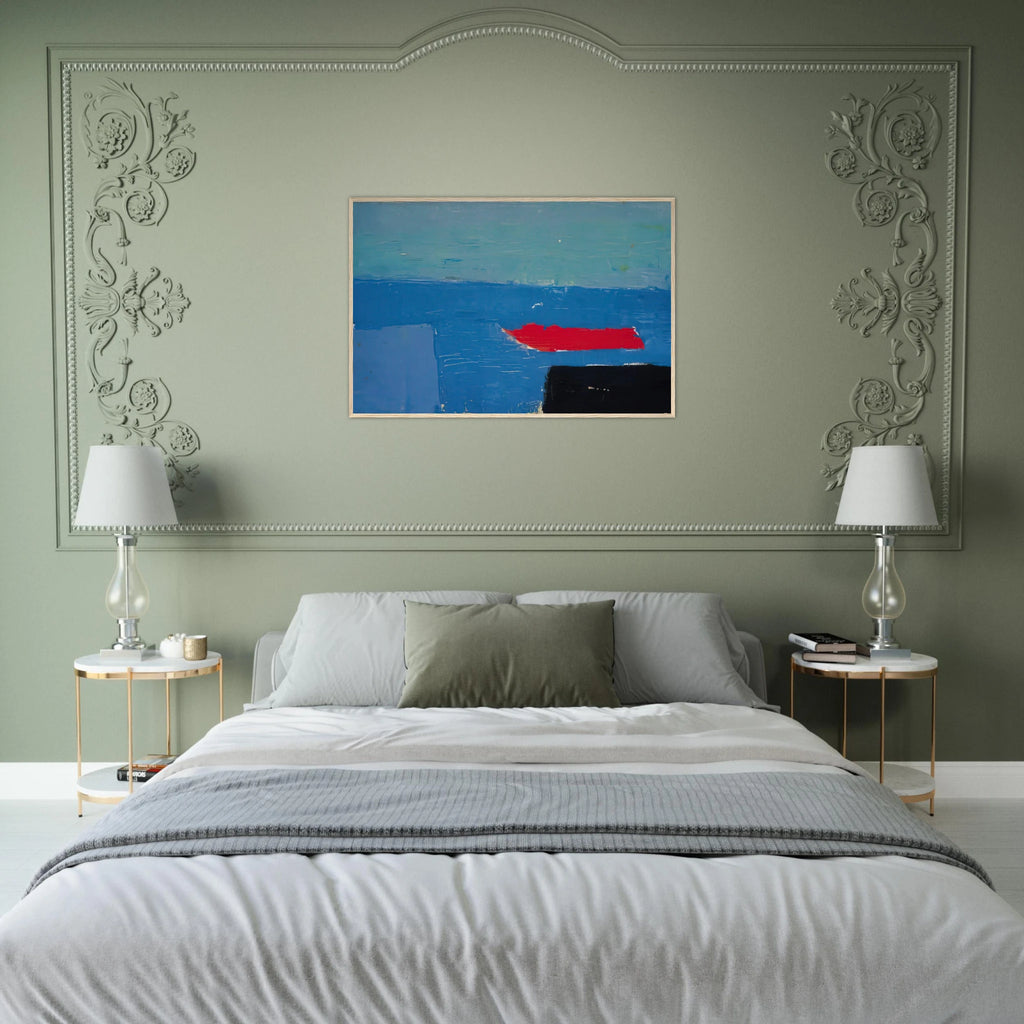 Bâteau - Lyrical Abstraction Framed Poster | Nicolas de Stael Framed Prints Wall Art | Nicolas De Stael Shop