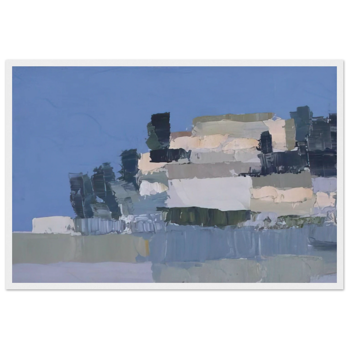Ménerbes - Art Informel Framed Poster | Nicolas de Stael Framed Prints Wall Art | Nicolas De Stael Shop
