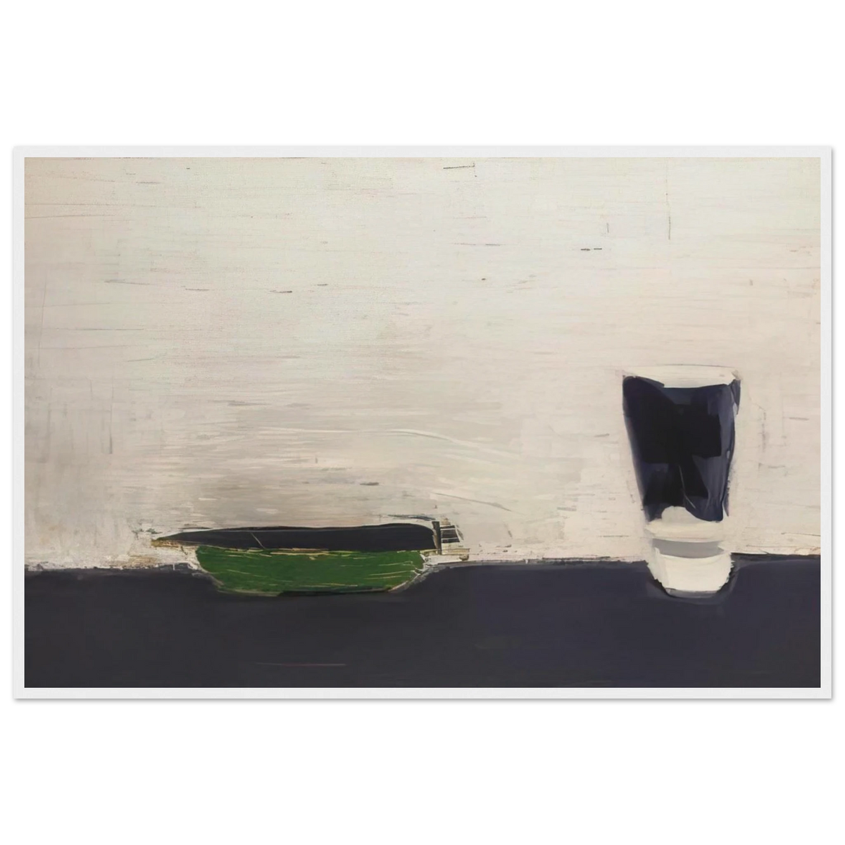 Nature morte au verre - 1954 Framed Poster | Nicolas de Stael Framed Prints Wall Art | Nicolas De Stael Shop