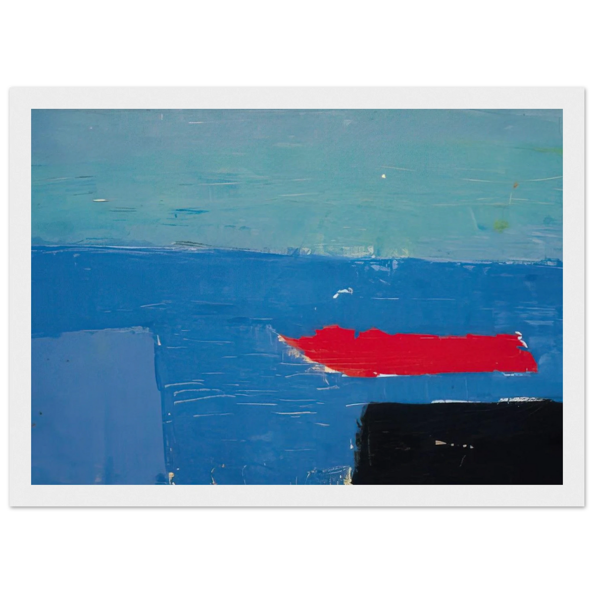 Bâteau - Lyrical Abstraction Framed Poster | Nicolas de Stael Framed Prints Wall Art | Nicolas De Stael Shop
