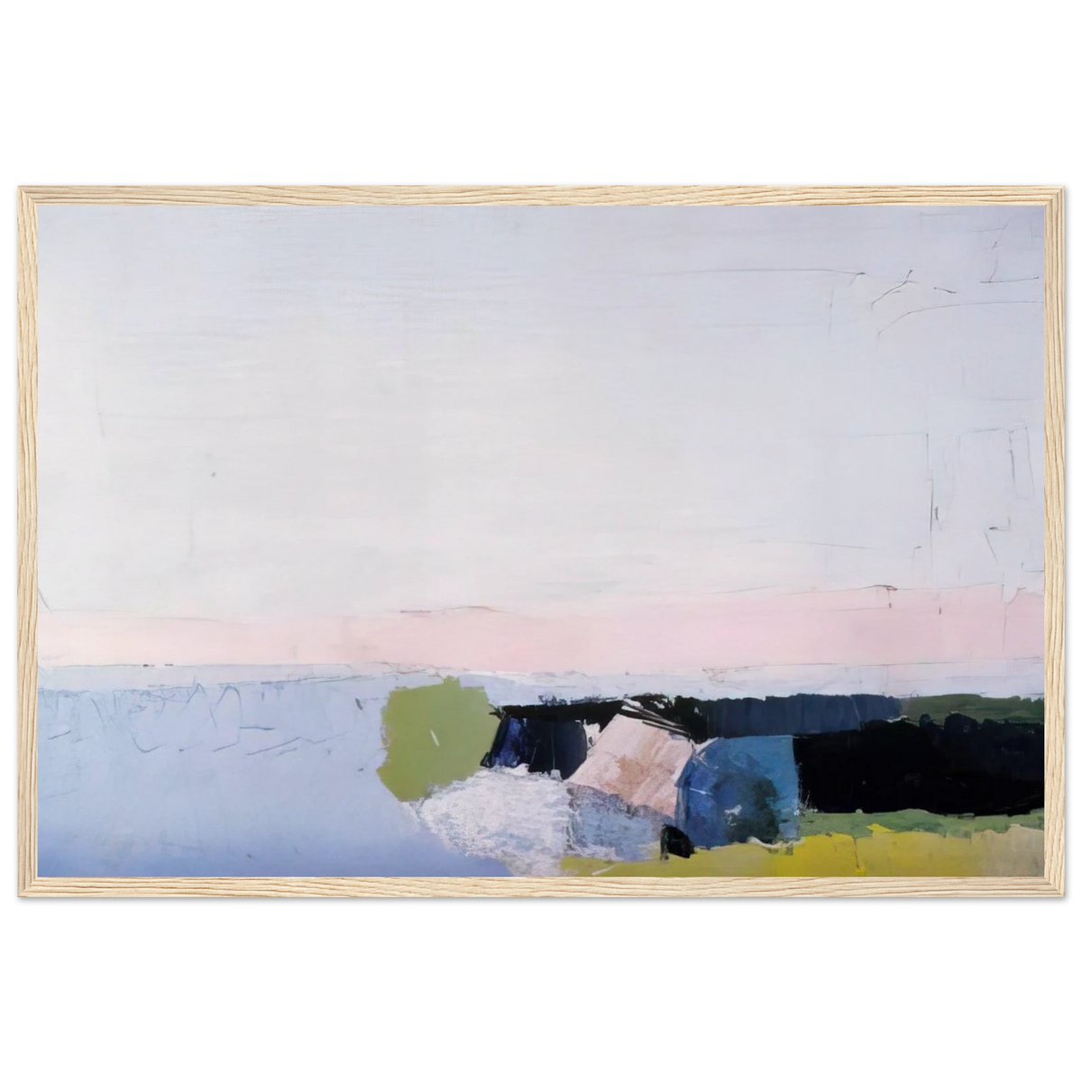 Bord de Mer - 1952 Framed Poster | Nicolas de Stael Framed Prints Wall Art | Nicolas De Stael Shop