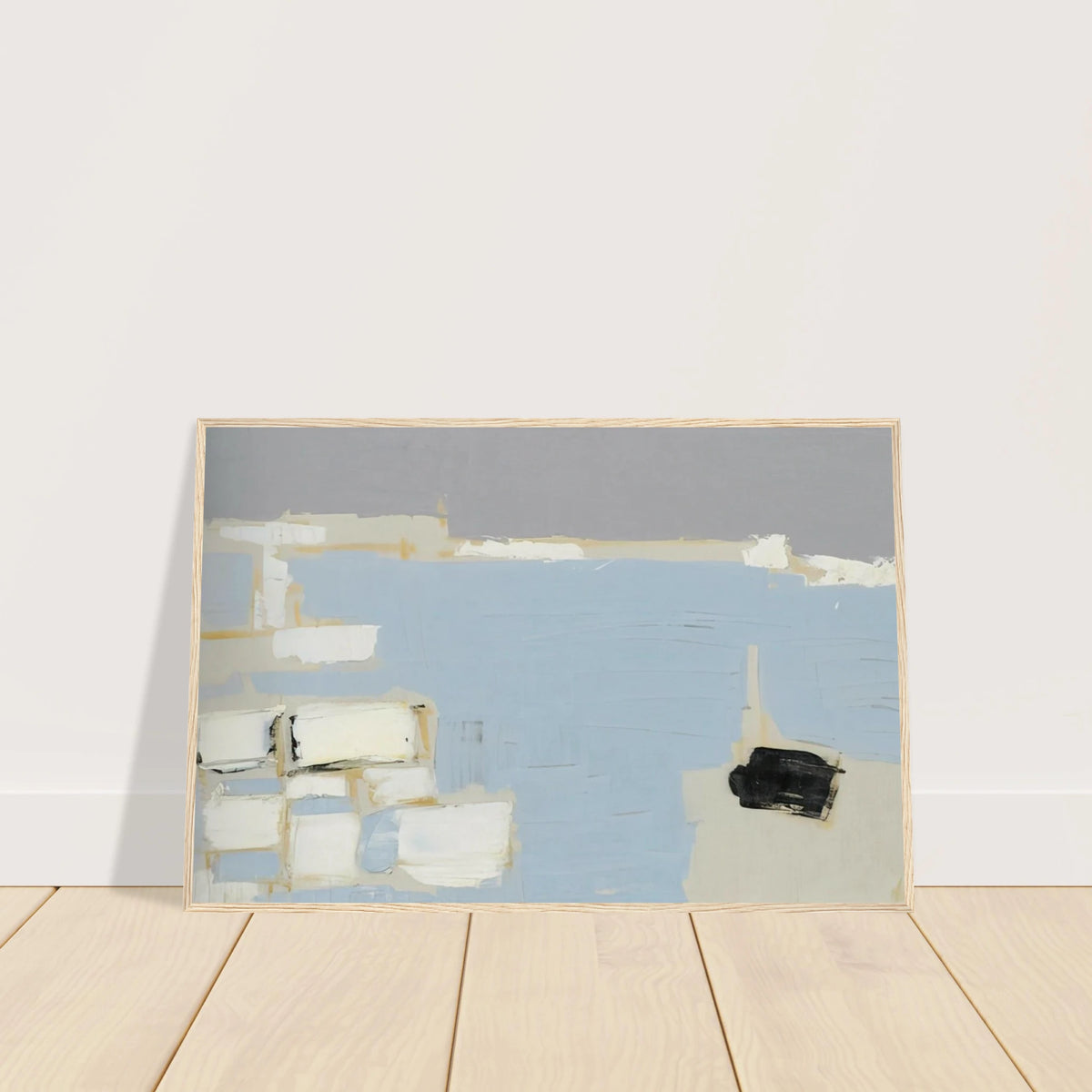 Marseille under snow - 1954 Framed Poster | Nicolas de Stael Framed Prints Wall Art | Nicolas De Stael Shop