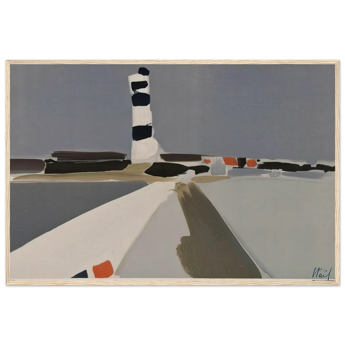 Le Phare - 1952 Framed Poster | Nicolas de Stael Framed Prints Wall Art | Nicolas De Stael Shop