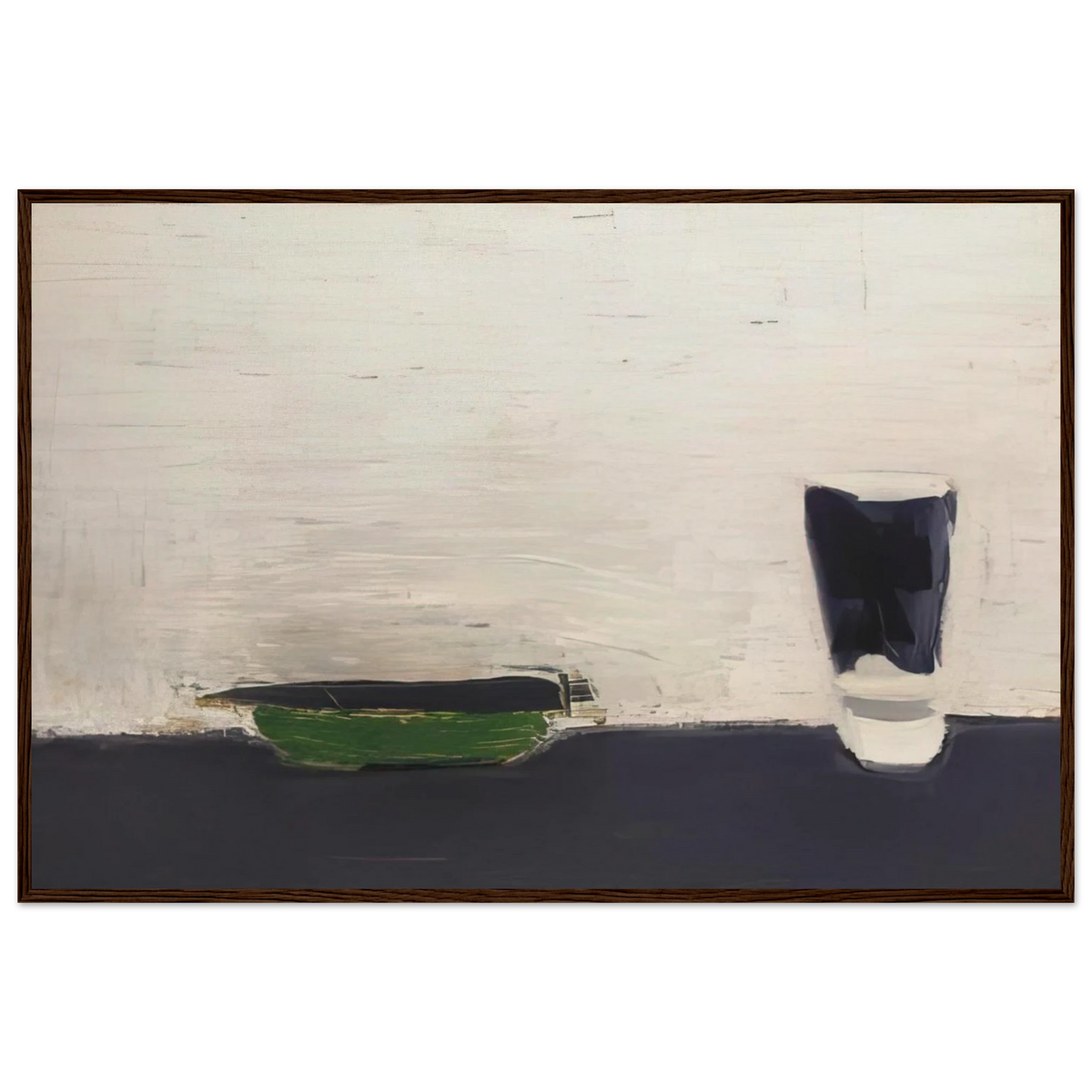 Nature morte au verre - 1954 Framed Poster | Nicolas de Stael Framed Prints Wall Art | Nicolas De Stael Shop