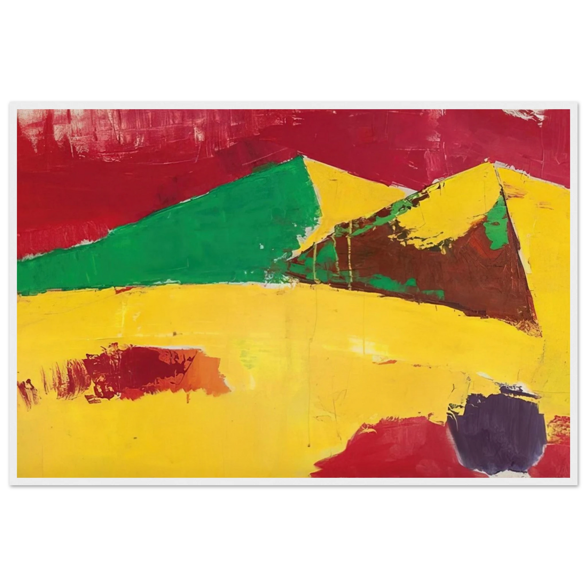 Sicile Agrigente - 1953 Framed Poster | Nicolas de Stael Framed Prints Wall Art | Nicolas De Stael Shop