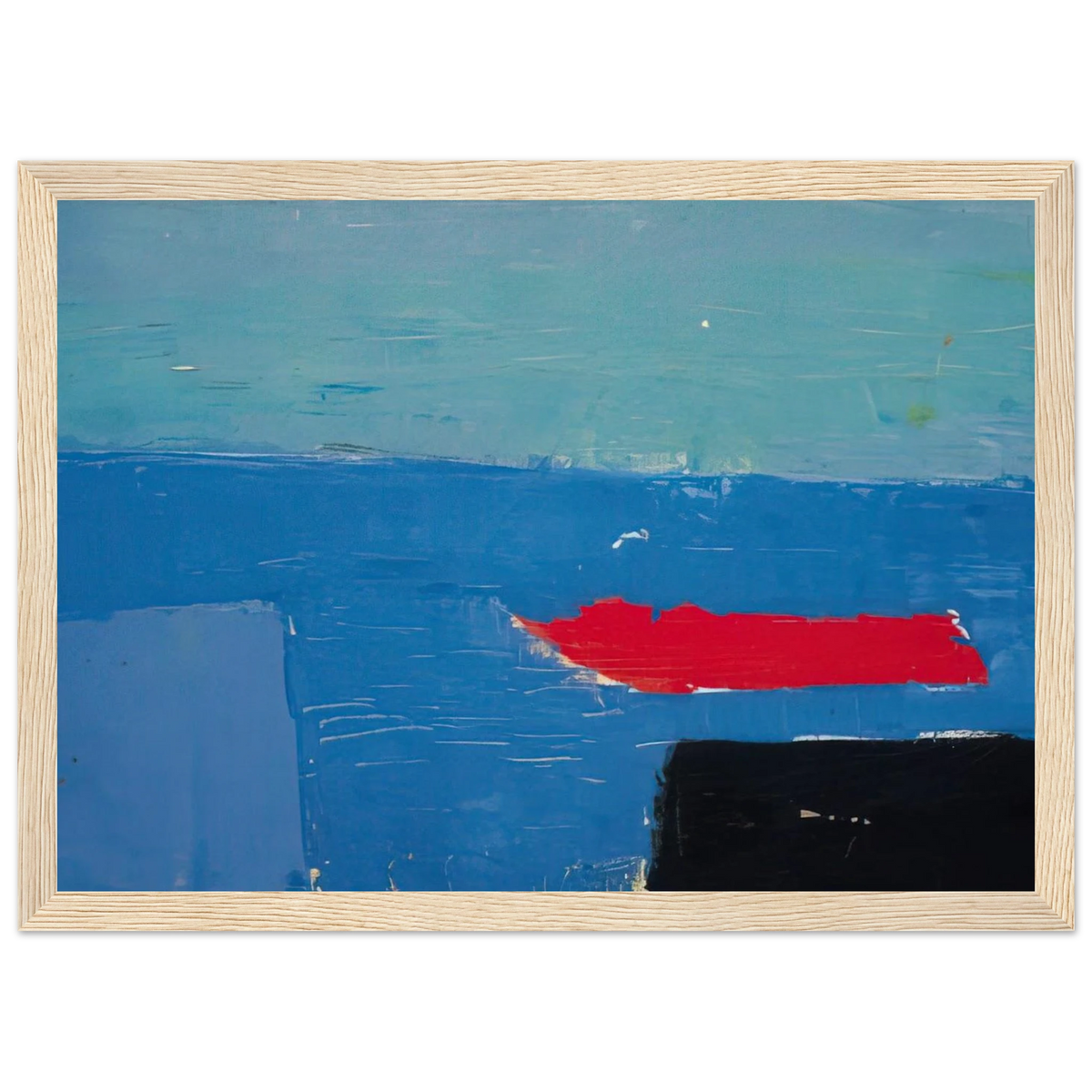 Bâteau - Lyrical Abstraction Framed Poster | Nicolas de Stael Framed Prints Wall Art | Nicolas De Stael Shop