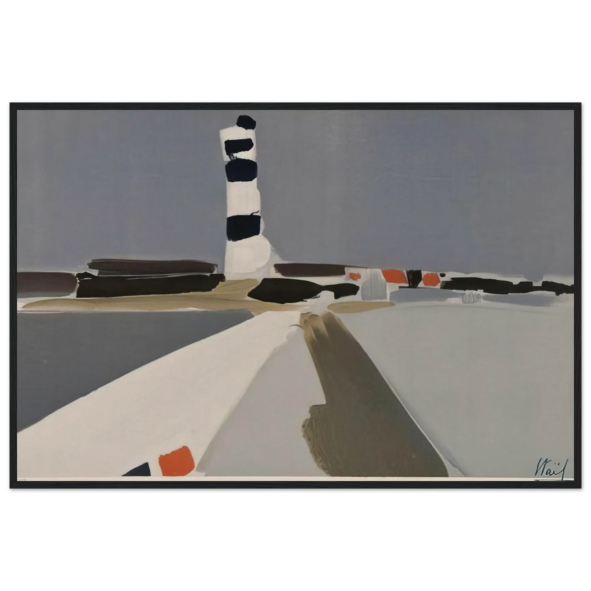 Le Phare - 1952 Framed Poster | Nicolas de Stael Framed Prints Wall Art | Nicolas De Stael Shop