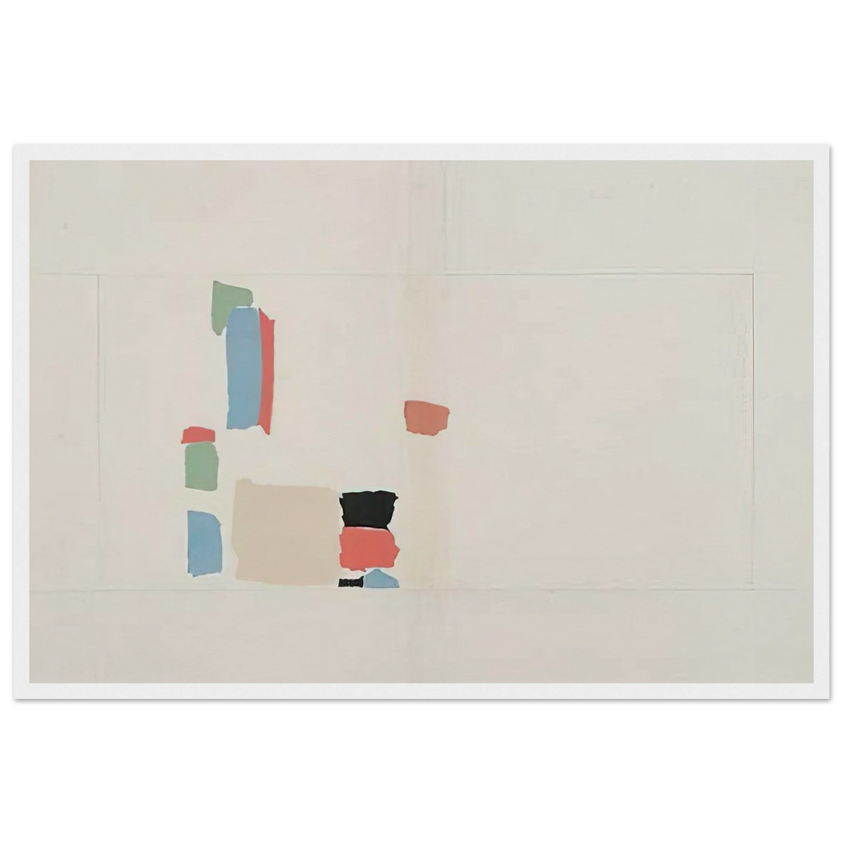 Abstract Composition - Lyrical Abstraction Framed Poster | Nicolas de Stael Framed Prints Wall Art | Nicolas De Stael Shop