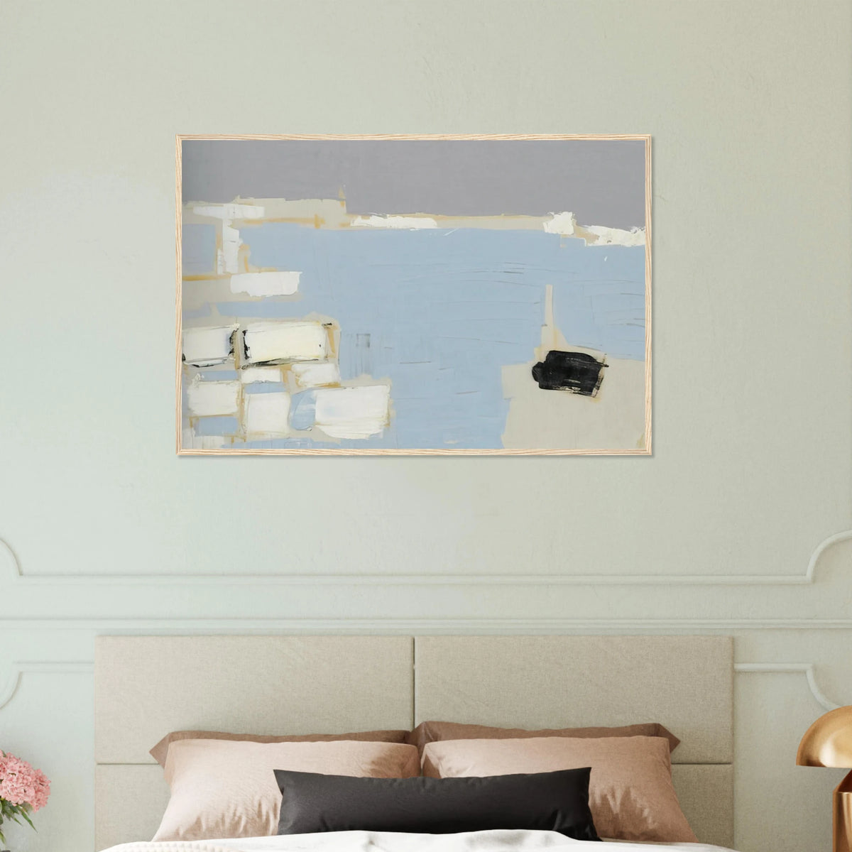 Marseille under snow - 1954 Framed Poster | Nicolas de Stael Framed Prints Wall Art | Nicolas De Stael Shop