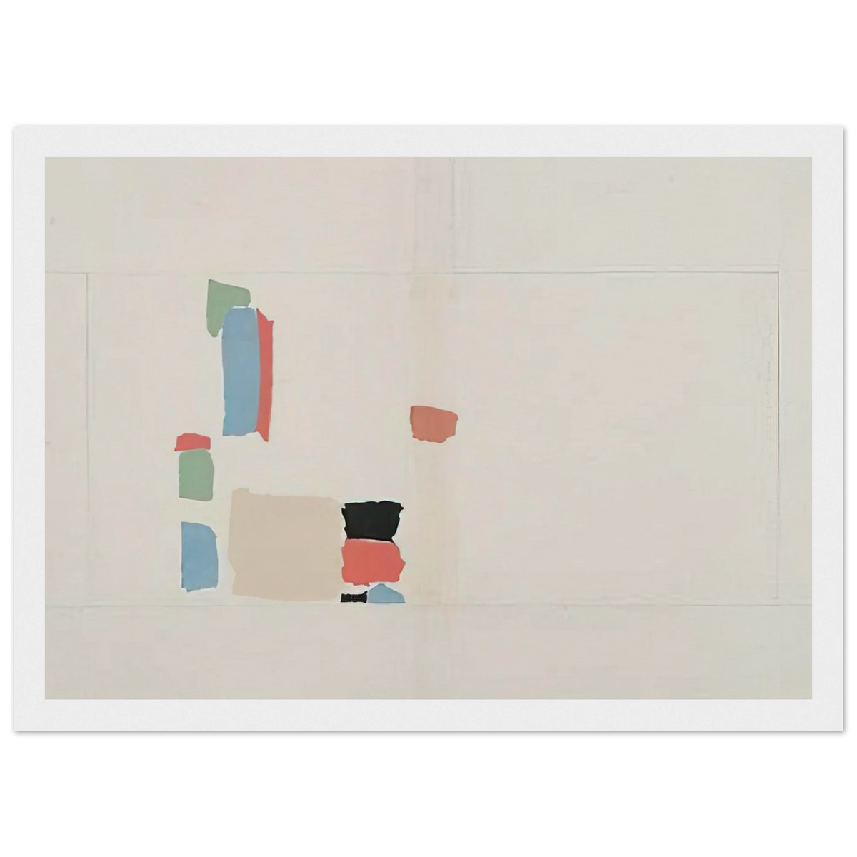 Abstract Composition - Lyrical Abstraction Framed Poster | Nicolas de Stael Framed Prints Wall Art | Nicolas De Stael Shop