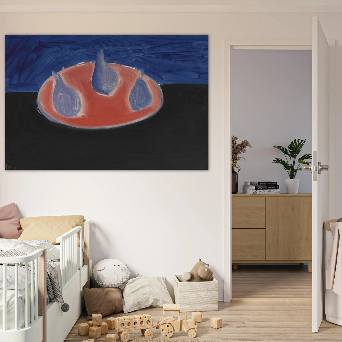 Poires sur une assiette rose - 1954 Poster | Nicolas de Stael Poster | Nicolas De Stael Shop