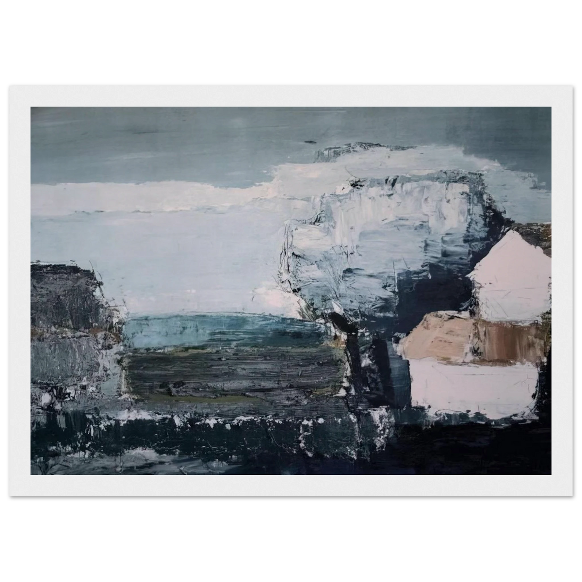 Paysage méditerranéen - 1953 Framed Poster | Nicolas de Stael Framed Prints Wall Art | Nicolas De Stael Shop