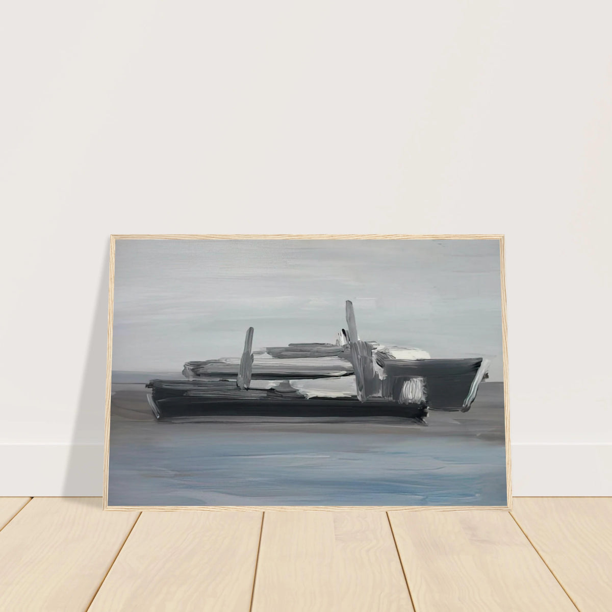 Marine - Lyrical Abstraction Framed Poster | Nicolas de Stael Framed Prints Wall Art | Nicolas De Stael Shop