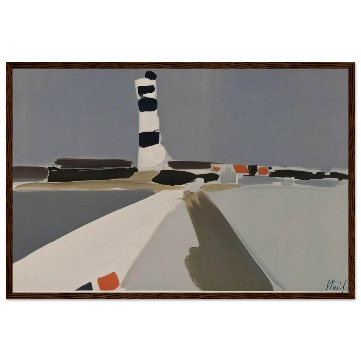 Le Phare - 1952 Framed Poster | Nicolas de Stael Framed Prints Wall Art | Nicolas De Stael Shop