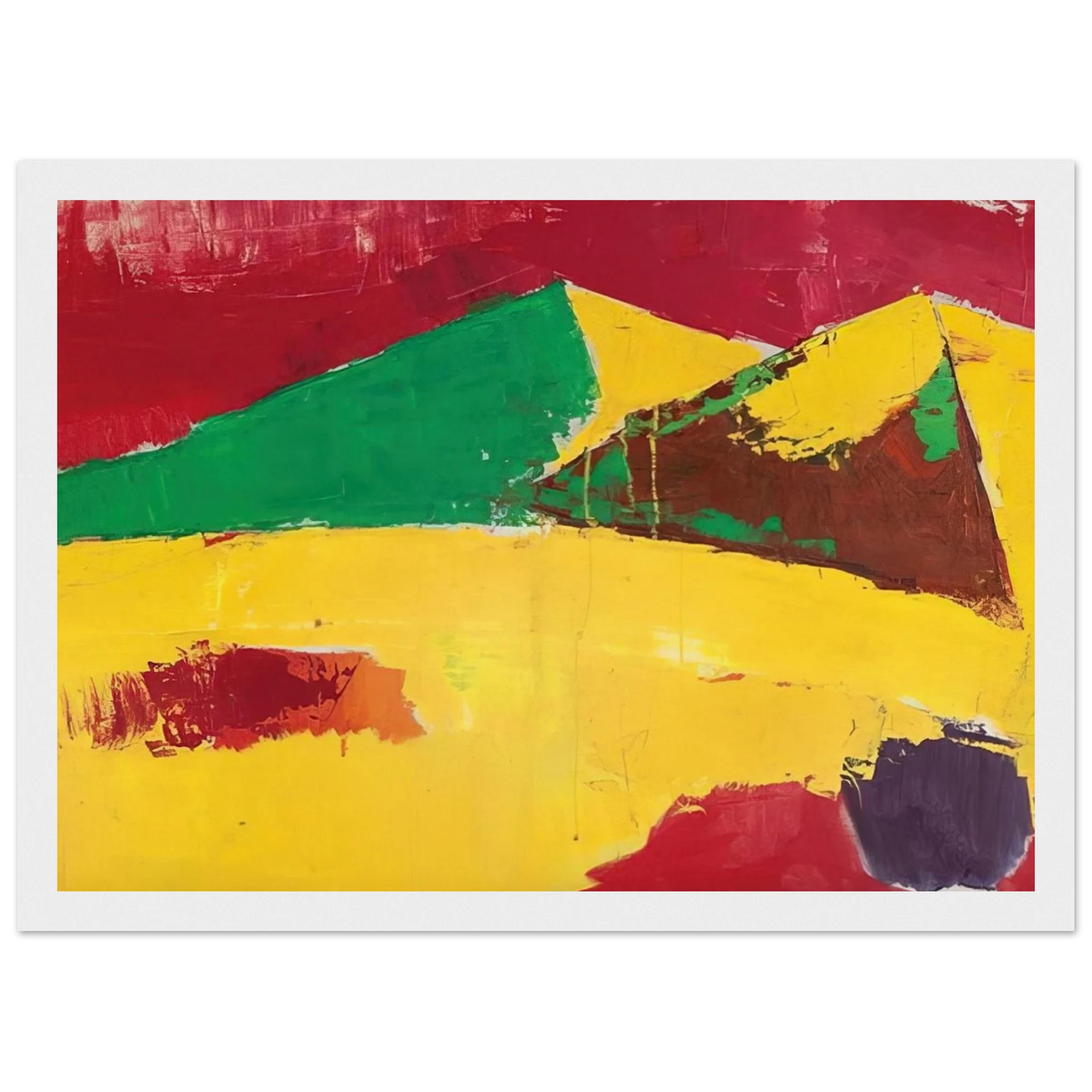 Sicile Agrigente - 1953 Framed Poster | Nicolas de Stael Framed Prints Wall Art | Nicolas De Stael Shop