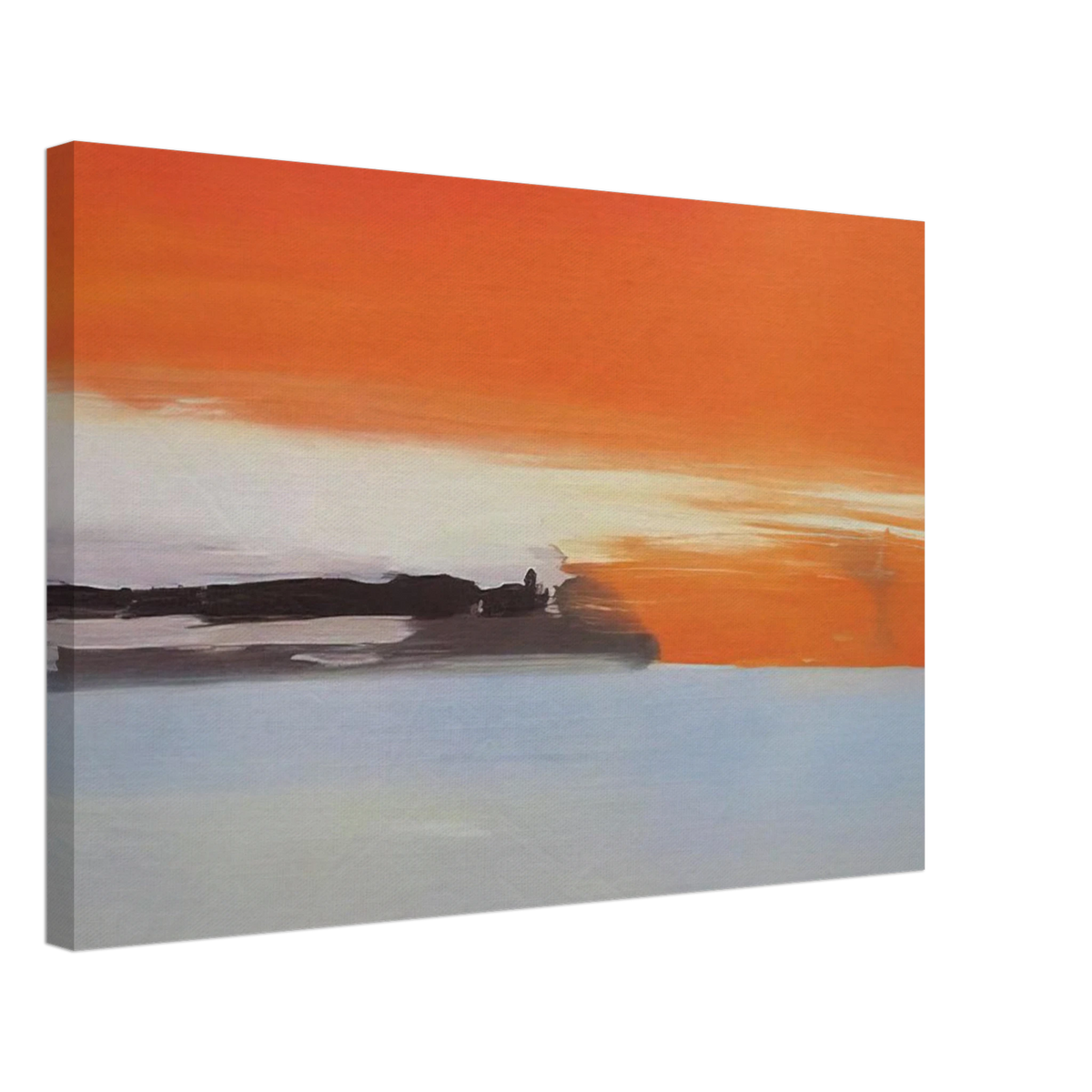Chemin de fer au bord de la mer, soleil couchant - 1955 Canvas | Nicolas de Stael Canvas | Nicolas De Stael Shop