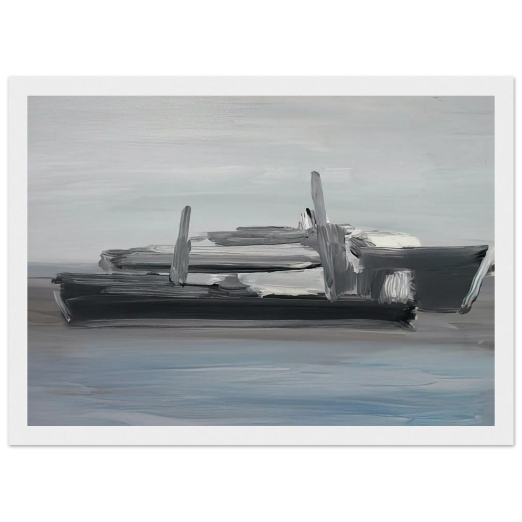 Marine - Lyrical Abstraction Framed Poster | Nicolas de Stael Framed Prints Wall Art | Nicolas De Stael Shop