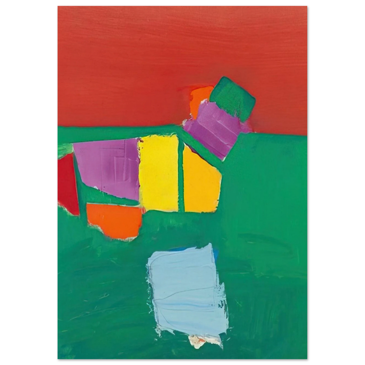 Les Martigues Composition - 1954 Poster | Nicolas de Stael Poster | Nicolas De Stael Shop