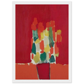 Fleurs rouges - 1952 Framed Poster | Nicolas de Stael Framed Prints Wall Art | Nicolas De Stael Shop