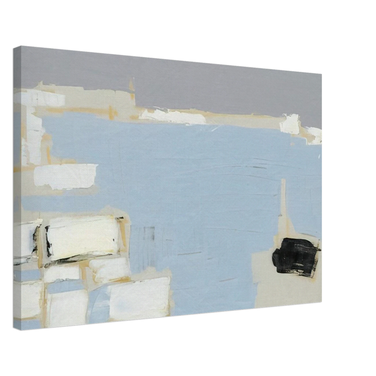 Marseille under snow - 1954 Canvas | Nicolas de Stael Canvas | Nicolas De Stael Shop