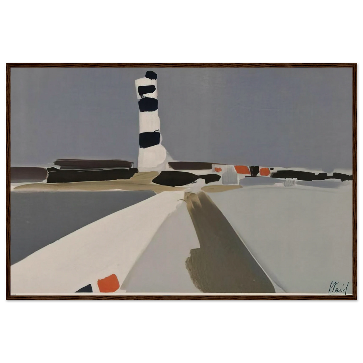 Le Phare - 1952 Framed Poster | Nicolas de Stael Framed Prints Wall Art | Nicolas De Stael Shop