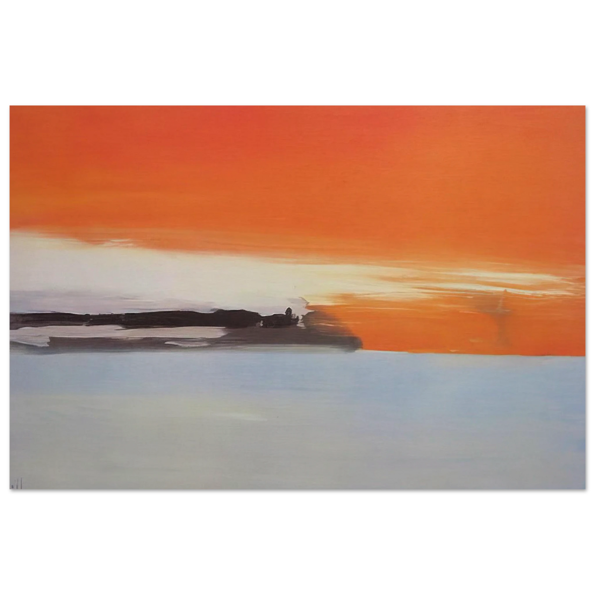 Chemin de fer au bord de la mer, soleil couchant - 1955 Poster | Nicolas de Stael Poster | Nicolas De Stael Shop