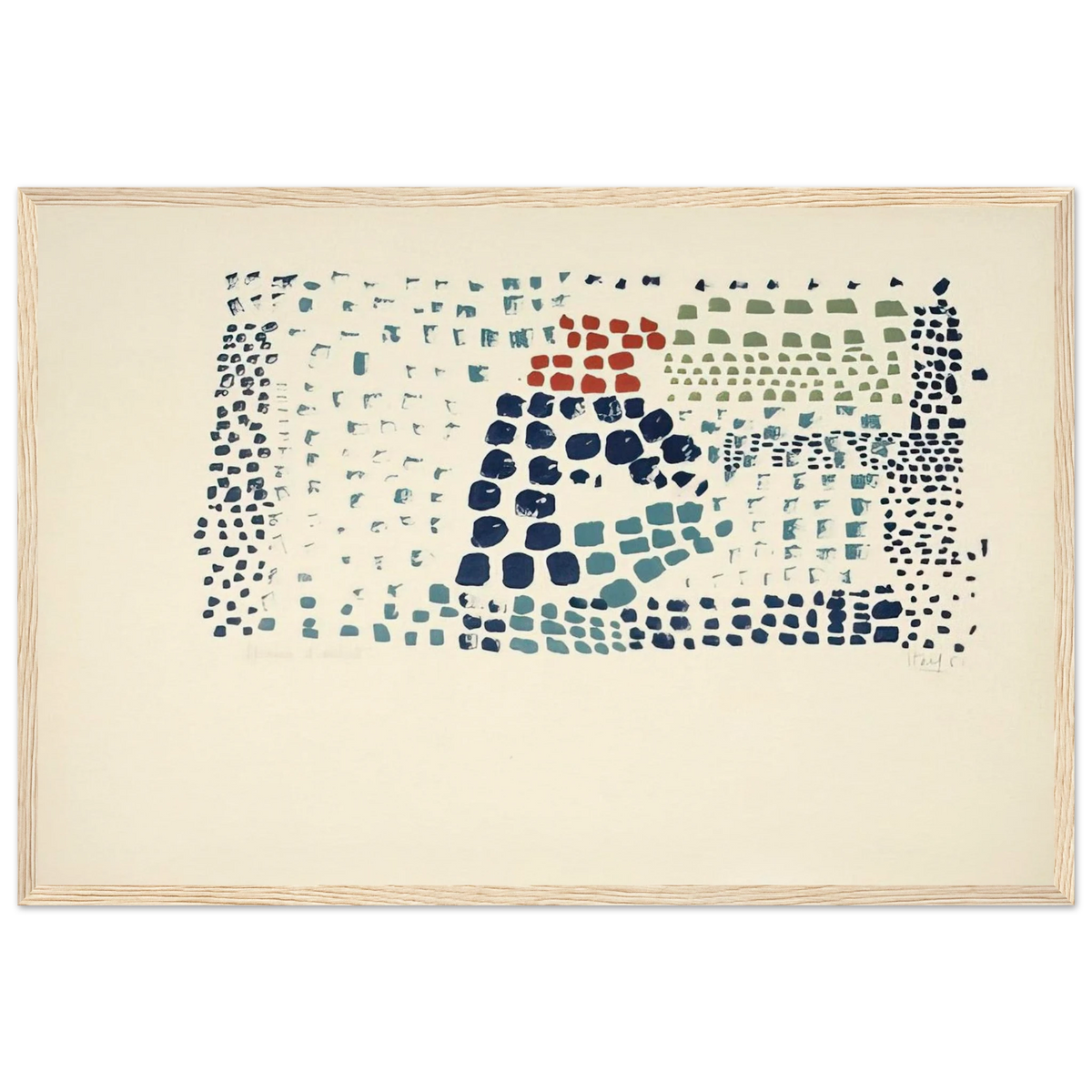 Study in Colour No. 1 Woimant Staël 93 - Art Informel Framed Poster | Nicolas de Stael Framed Prints Wall Art | Nicolas De Stael Shop