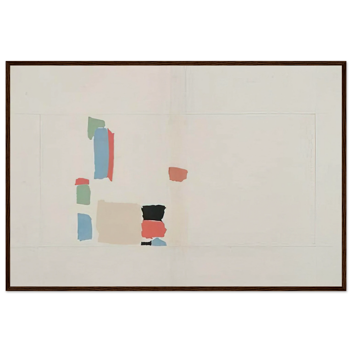 Abstract Composition - Lyrical Abstraction Framed Poster | Nicolas de Stael Framed Prints Wall Art | Nicolas De Stael Shop