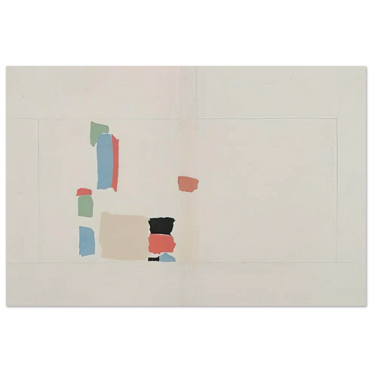 Abstract Composition - Lyrical Abstraction Poster | Nicolas de Stael Poster | Nicolas De Stael Shop