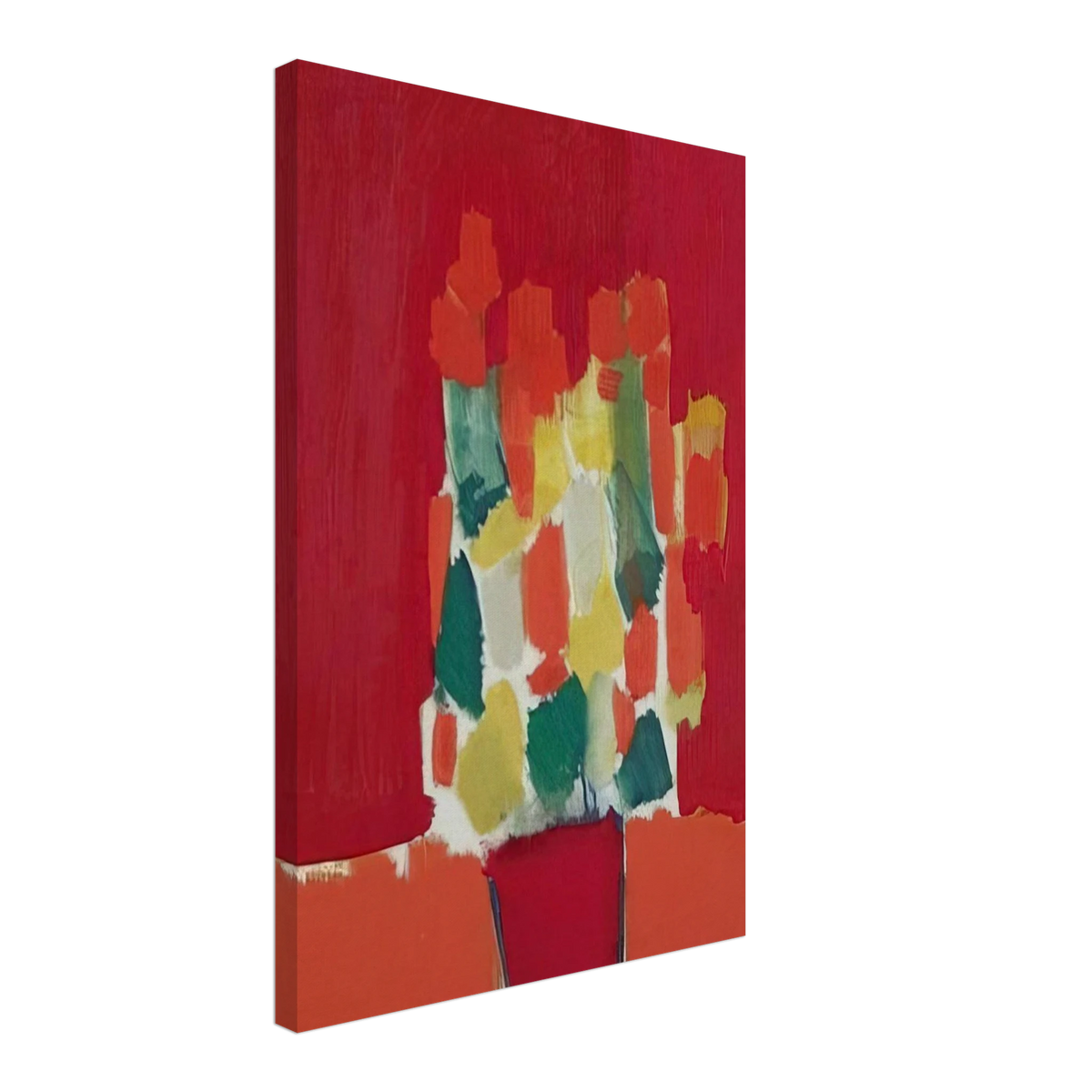 Fleurs rouges - 1952 Canvas | Nicolas de Stael Canvas | Nicolas De Stael Shop