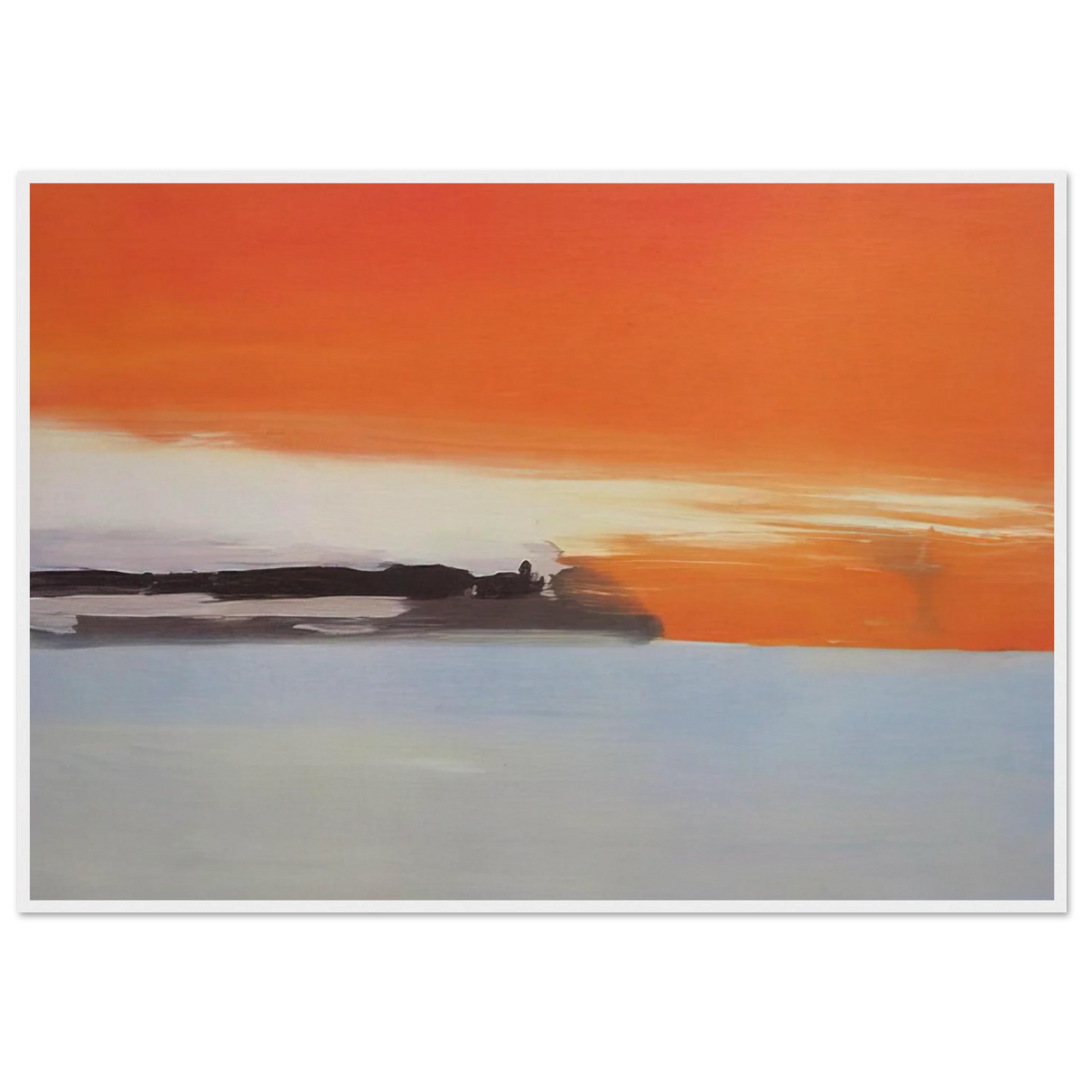Chemin de fer au bord de la mer, soleil couchant - 1955 Framed Poster | Nicolas de Stael Framed Prints Wall Art | Nicolas De Stael Shop
