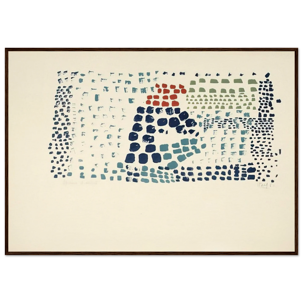 Study in Colour No. 1 Woimant Staël 93 - Art Informel Framed Poster | Nicolas de Stael Framed Prints Wall Art | Nicolas De Stael Shop