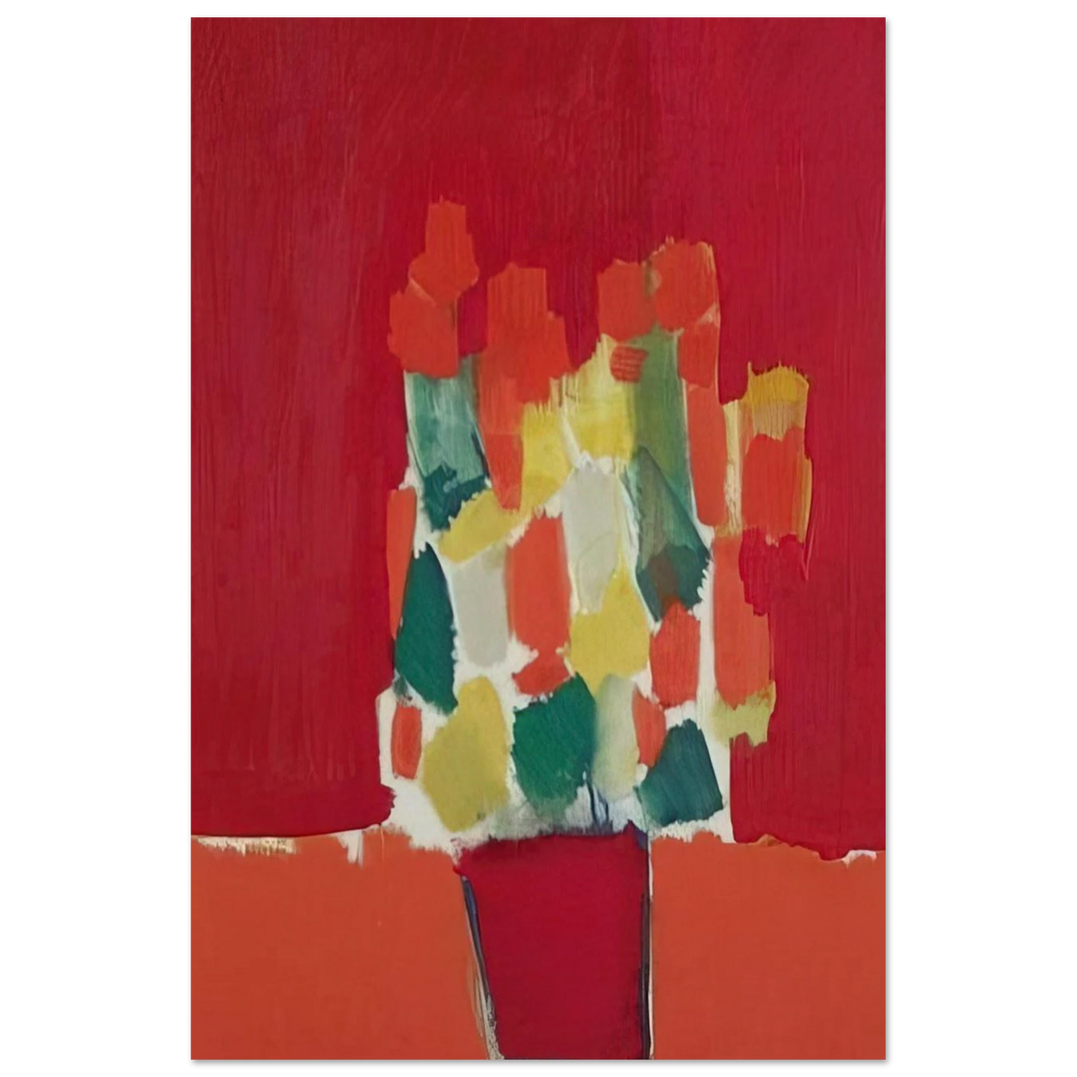 Fleurs rouges - 1952 Poster | Nicolas de Stael Poster | Nicolas De Stael Shop