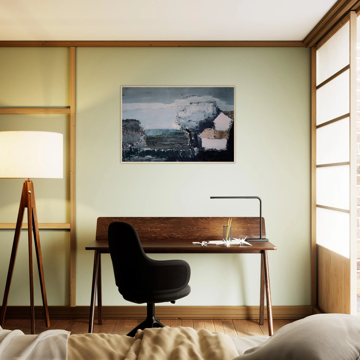 Paysage méditerranéen - 1953 Framed Poster | Nicolas de Stael Framed Prints Wall Art | Nicolas De Stael Shop