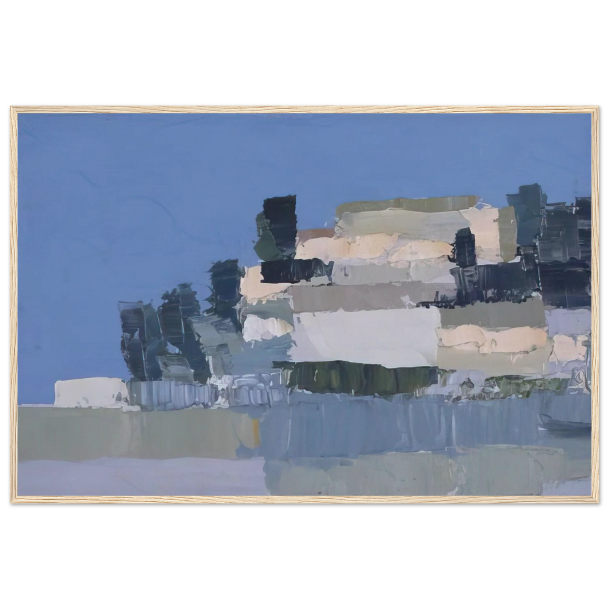 Ménerbes - Art Informel Framed Poster | Nicolas de Stael Framed Prints Wall Art | Nicolas De Stael Shop