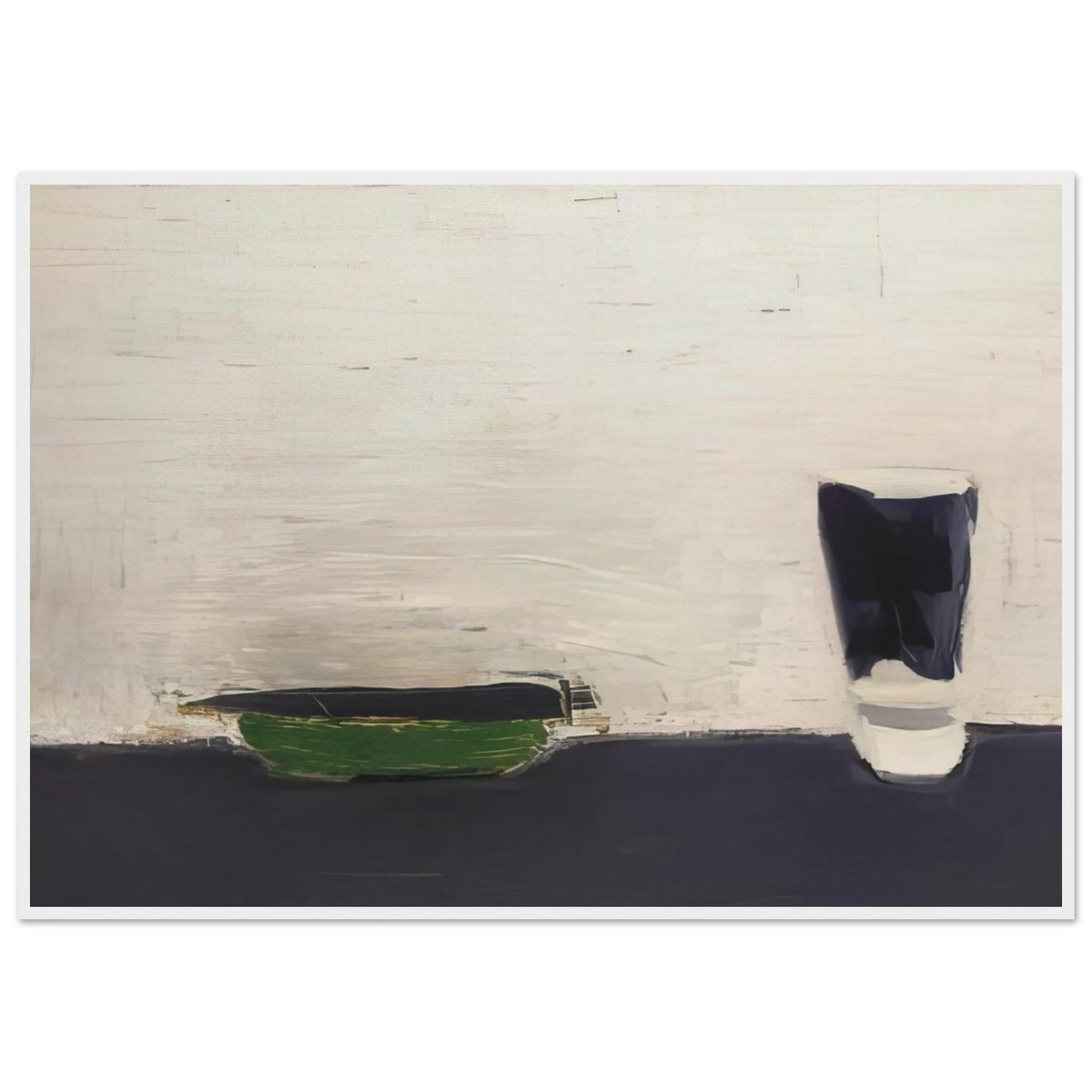 Nature morte au verre - 1954 Framed Poster | Nicolas de Stael Framed Prints Wall Art | Nicolas De Stael Shop