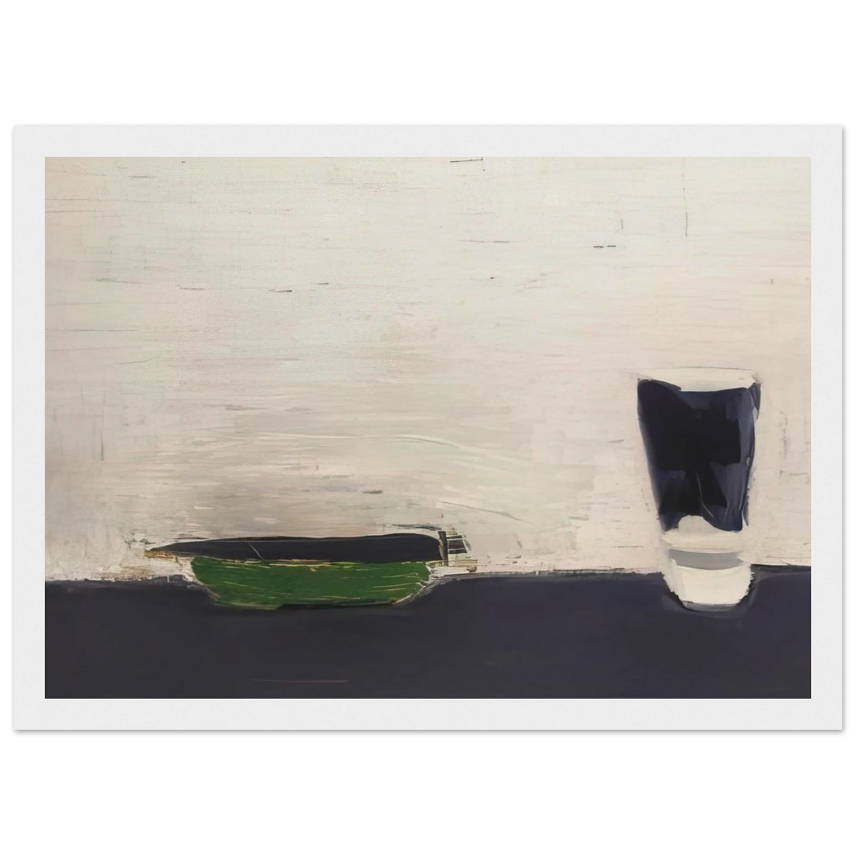 Nature morte au verre - 1954 Framed Poster | Nicolas de Stael Framed Prints Wall Art | Nicolas De Stael Shop