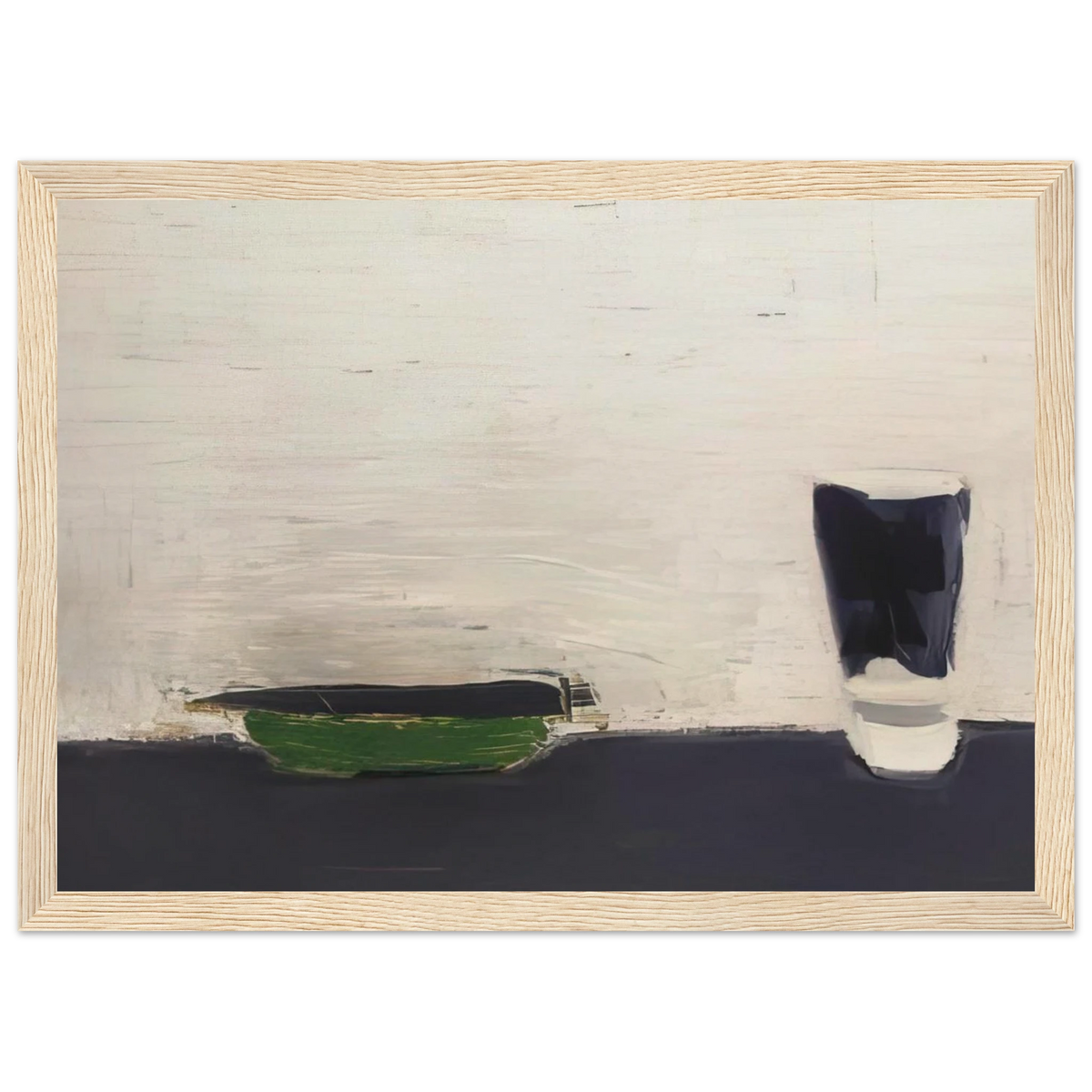 Nature morte au verre - 1954 Framed Poster | Nicolas de Stael Framed Prints Wall Art | Nicolas De Stael Shop