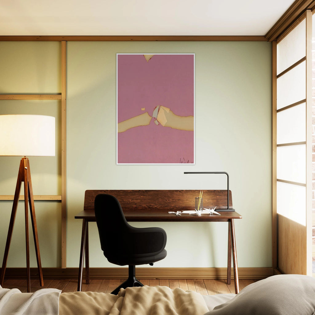 Composition on Red Ground - 1953 Framed Poster | Nicolas de Stael Framed Prints Wall Art | Nicolas De Stael Shop