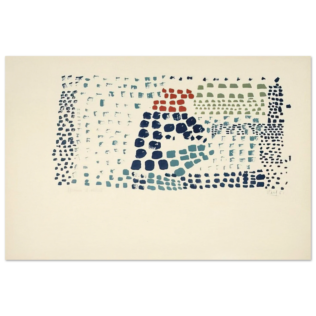 Study in Colour No. 1 Woimant Staël 93 - Art Informel Poster | Nicolas de Stael Poster | Nicolas De Stael Shop
