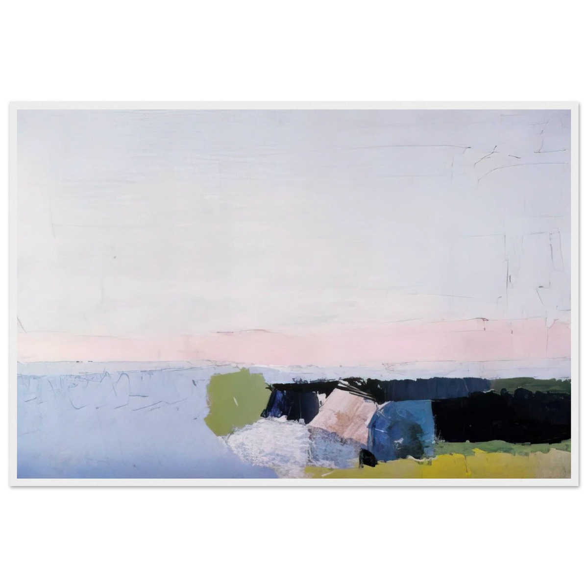 Bord de Mer - 1952 Framed Poster | Nicolas de Stael Framed Prints Wall Art | Nicolas De Stael Shop