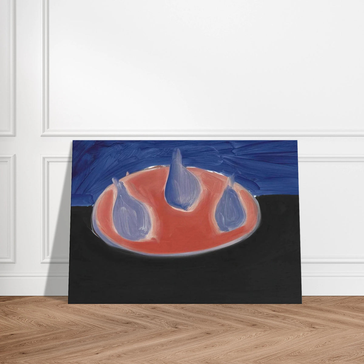 Poires sur une assiette rose - 1954 Canvas | Nicolas de Stael Canvas | Nicolas De Stael Shop