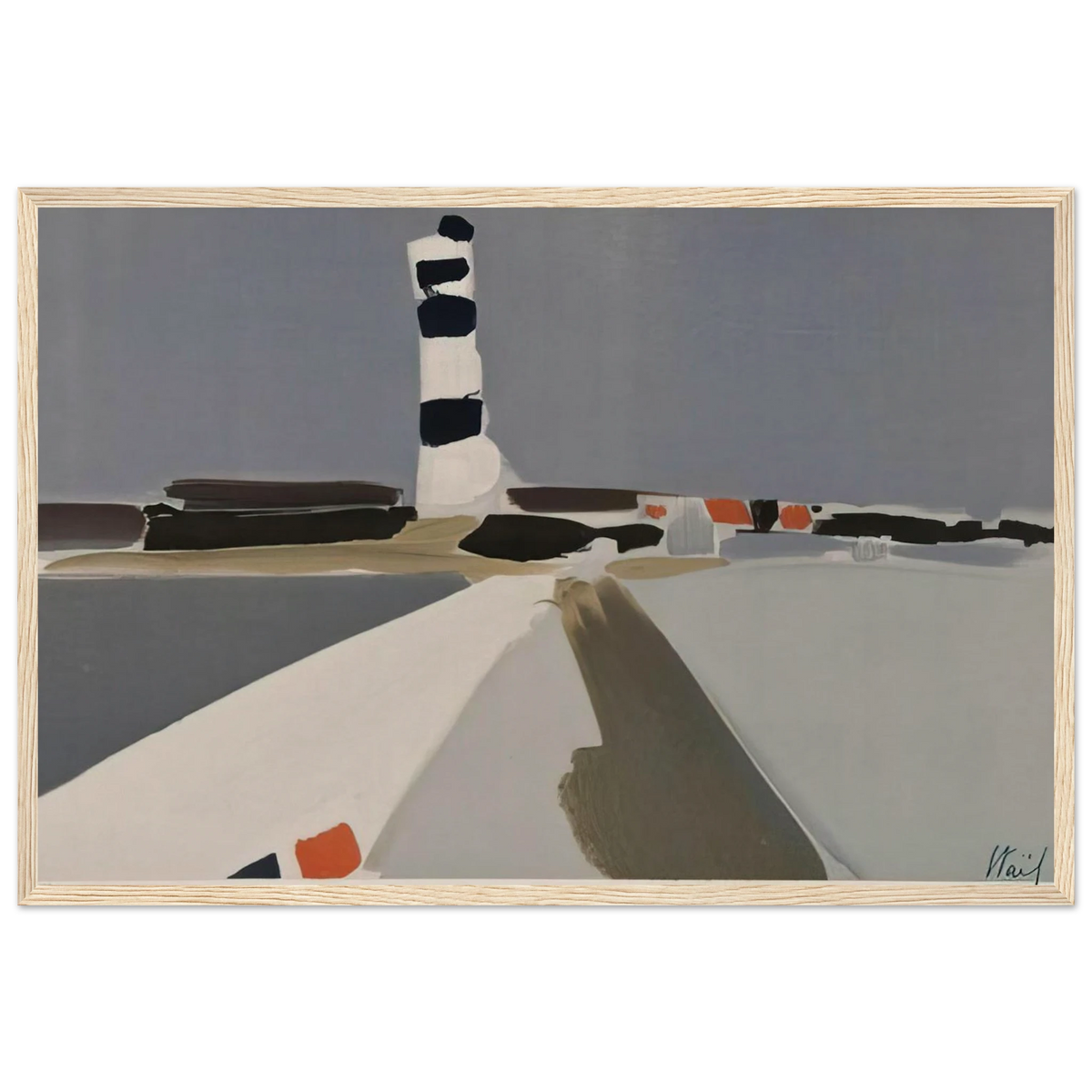 Le Phare - 1952 Framed Poster | Nicolas de Stael Framed Prints Wall Art | Nicolas De Stael Shop