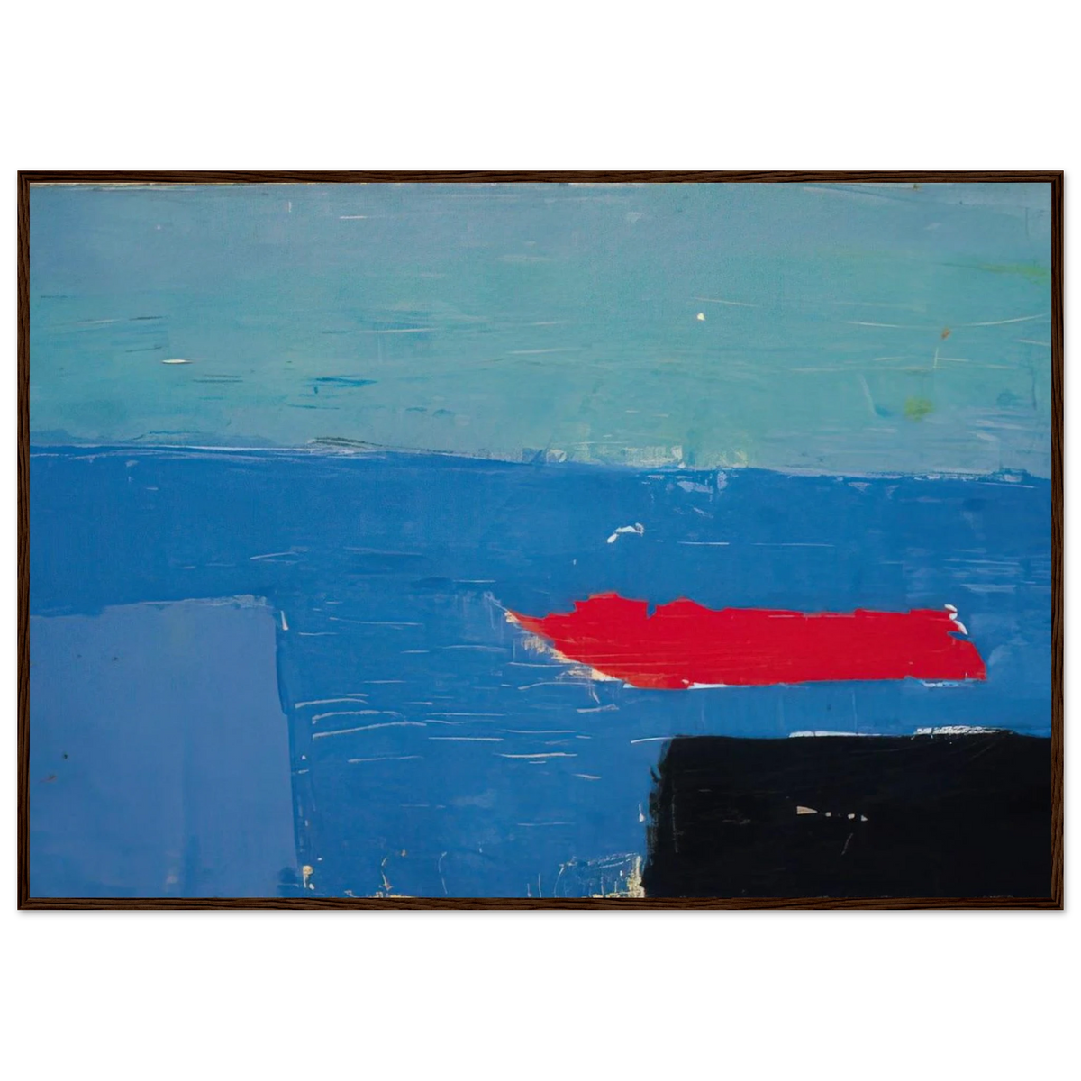 Bâteau - Lyrical Abstraction Framed Poster | Nicolas de Stael Framed Prints Wall Art | Nicolas De Stael Shop