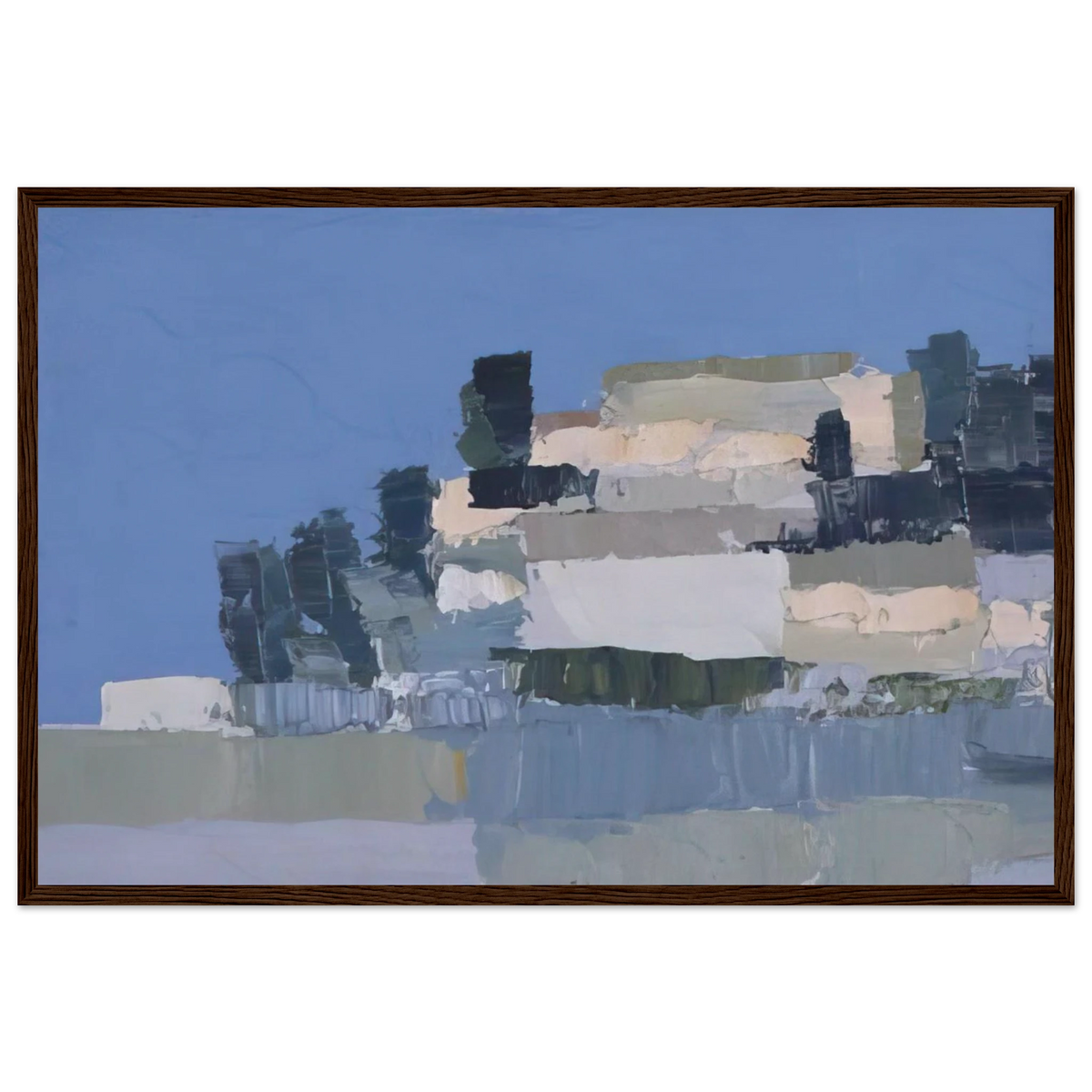 Ménerbes - Art Informel Framed Poster | Nicolas de Stael Framed Prints Wall Art | Nicolas De Stael Shop