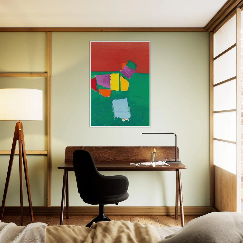 Les Martigues Composition - 1954 Framed Poster | Nicolas de Stael Framed Prints Wall Art | Nicolas De Stael Shop