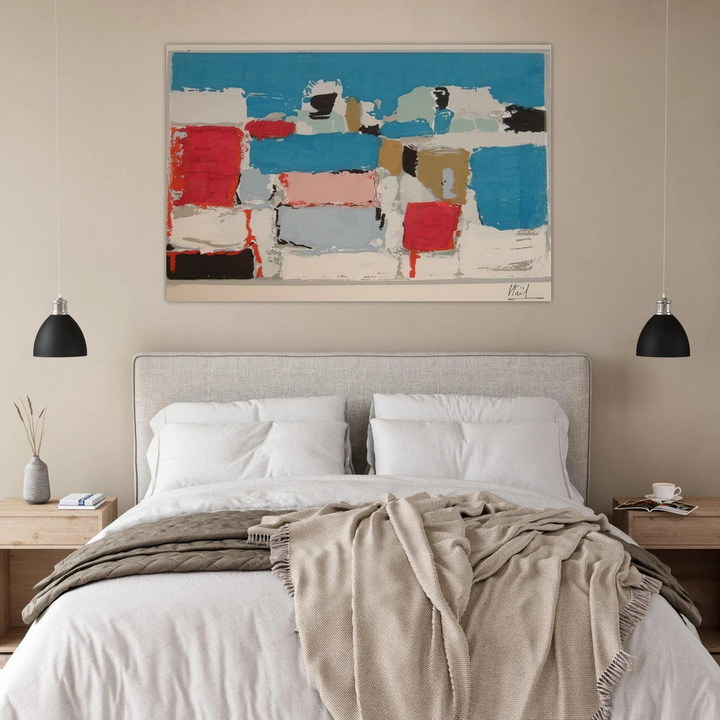 Méditerranée 01 - Art Informel Poster | Nicolas de Stael Poster | Nicolas De Stael Shop