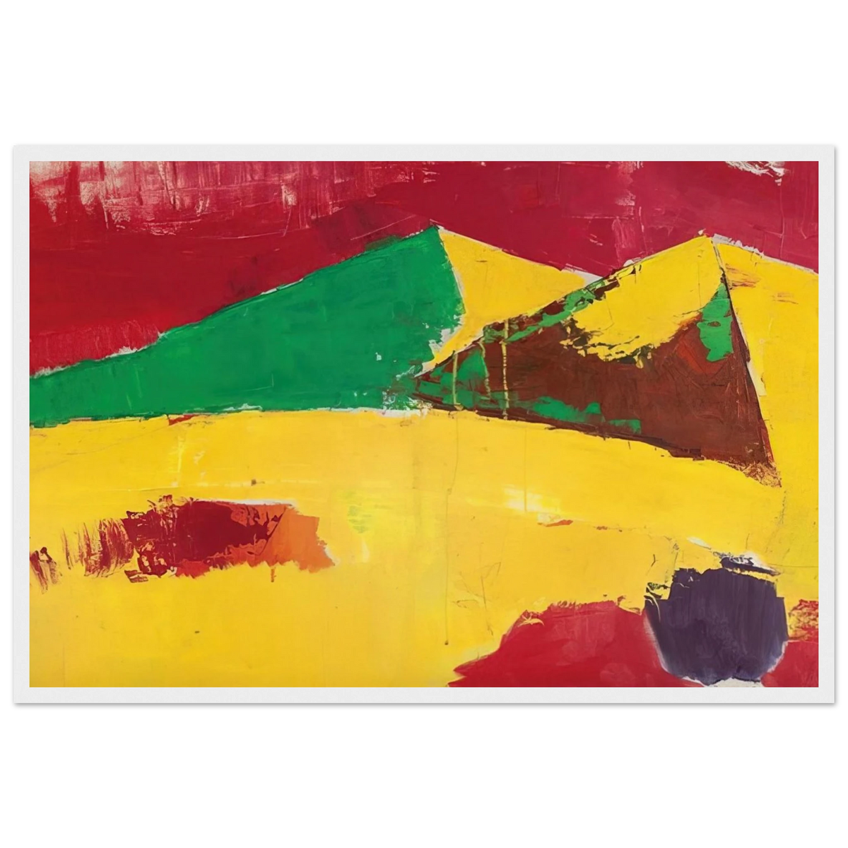Sicile Agrigente - 1953 Framed Poster | Nicolas de Stael Framed Prints Wall Art | Nicolas De Stael Shop