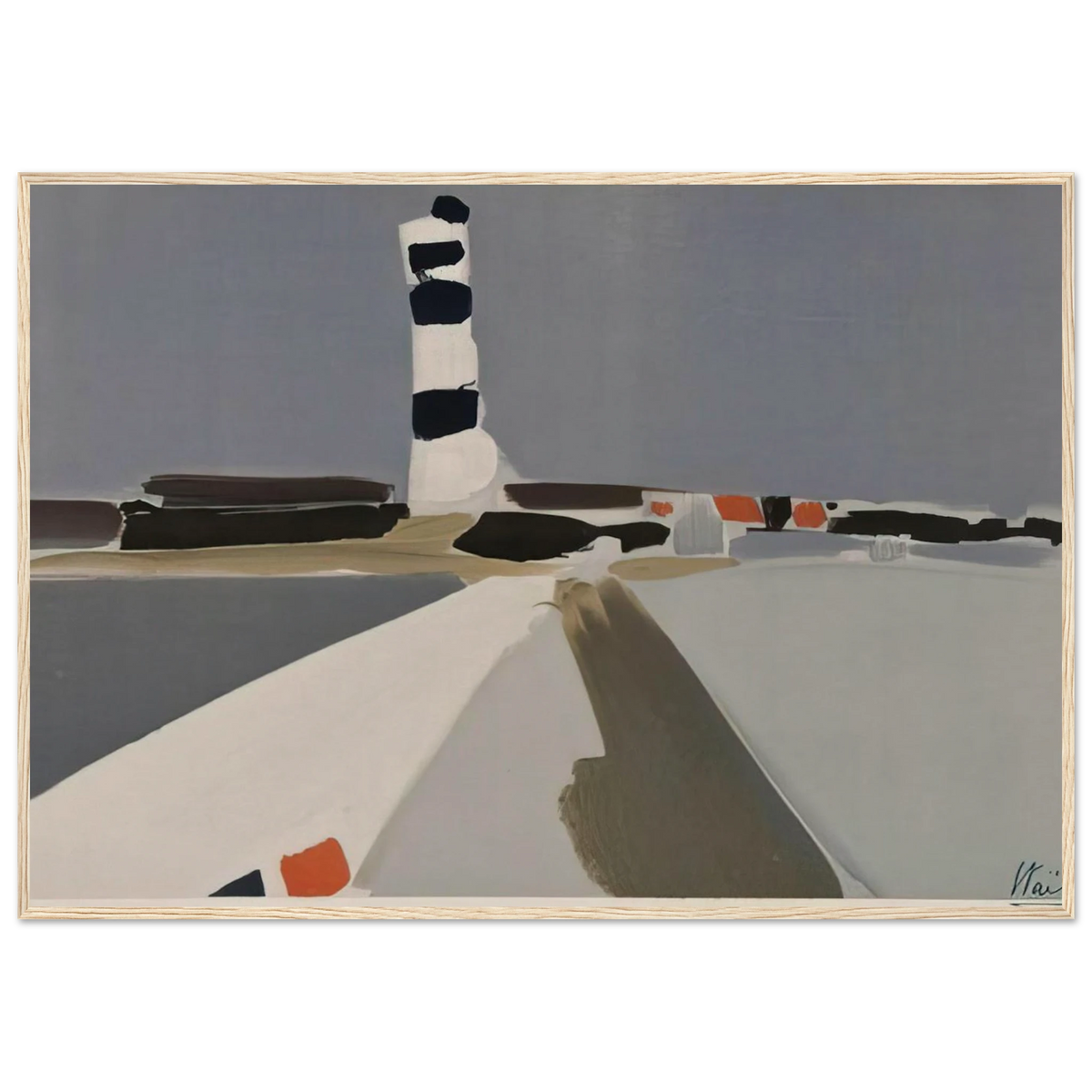 Le Phare - 1952 Framed Poster | Nicolas de Stael Framed Prints Wall Art | Nicolas De Stael Shop